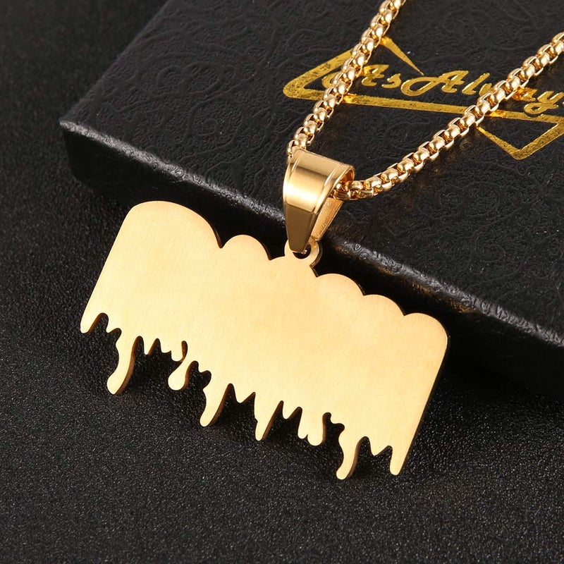 AsAlways Hip Hop King CZ Pendant Fashion Rapper Jewelry Rock Iced Out Shiny Stainless Steel Necklace for Men and Women - Image 5